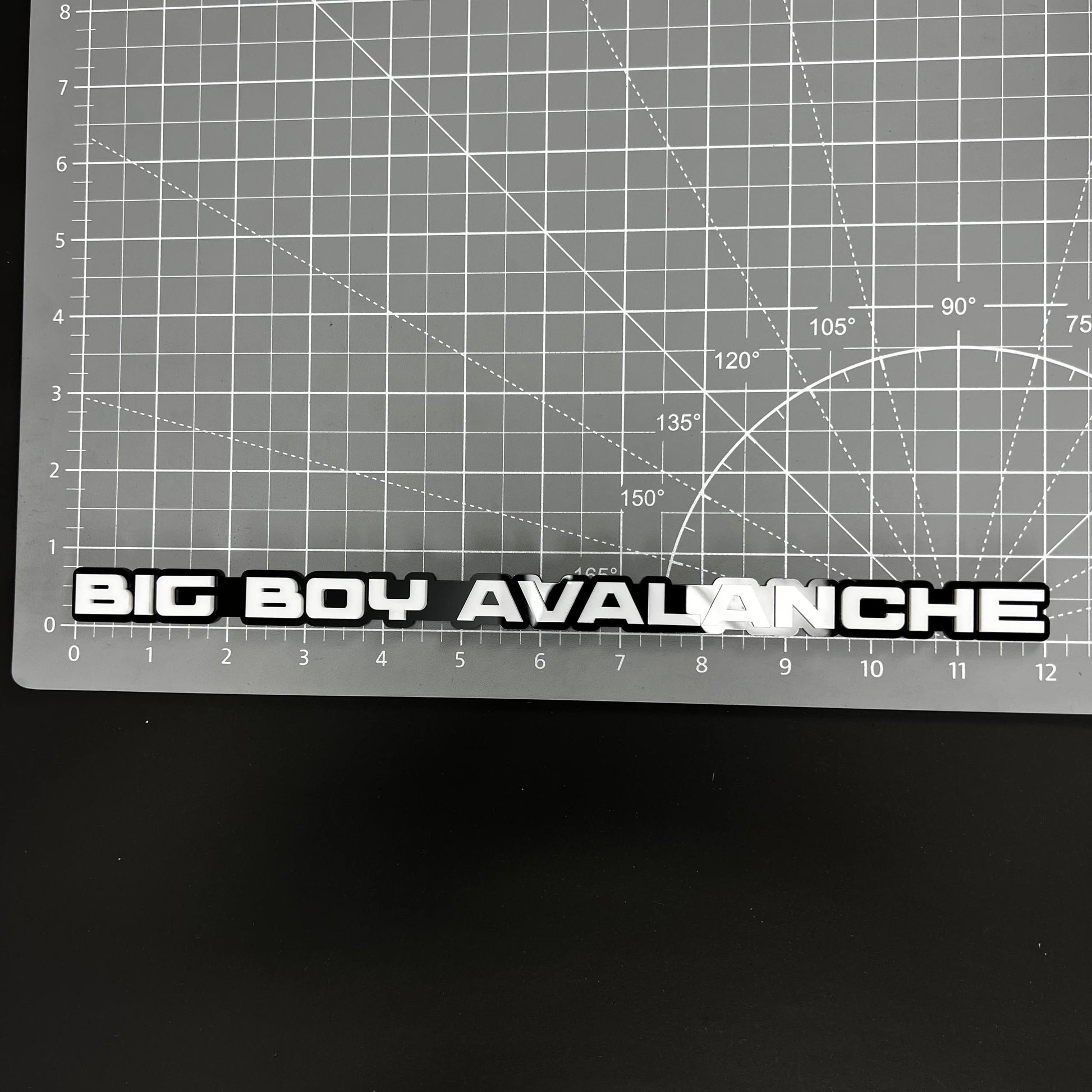 1PC BIG BOY AVALANCHE 3D Acrylic Badge - Car Truck Emblem Fender Sticker