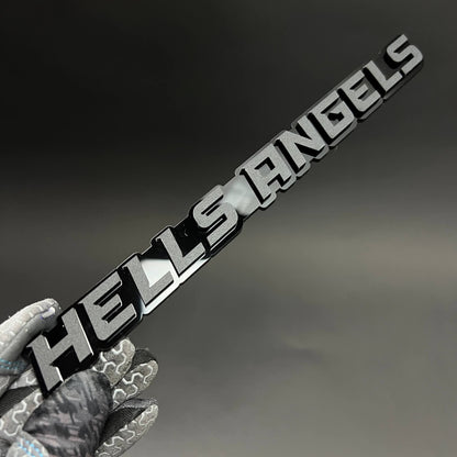 1PC HELLS ANGELS 3D Acrylic Badge - Car Truck Emblem Fender Sticker