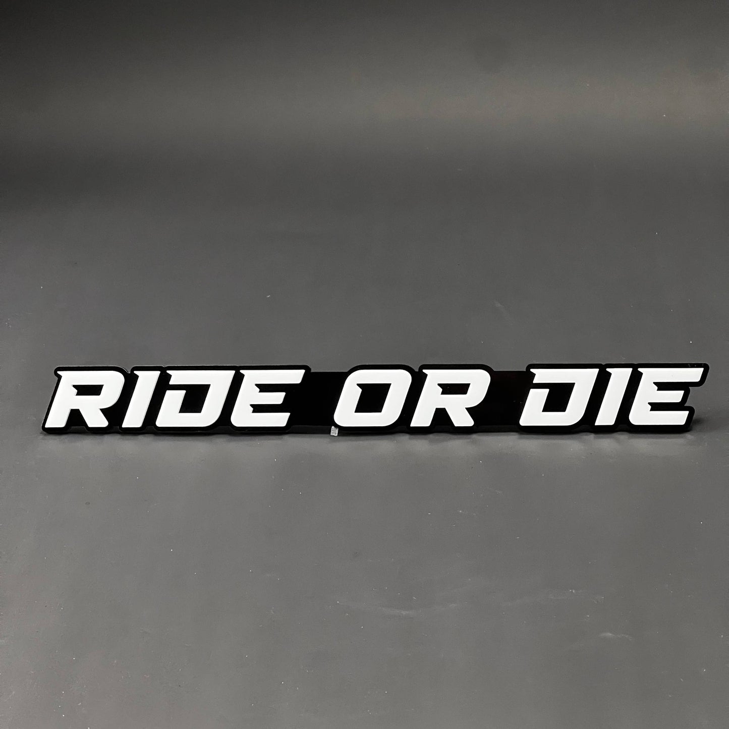 1PC RIDE OR DIE 3D Acrylic Badge - Car Truck Emblem Fender Sticker