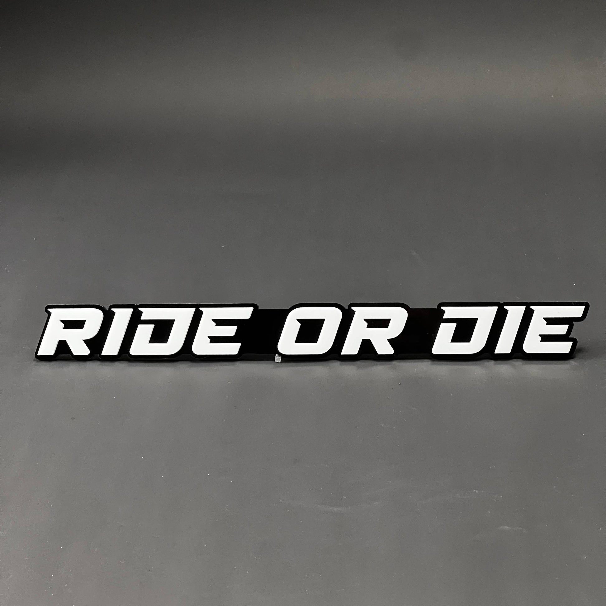 1PC RIDE OR DIE 3D Acrylic Badge - Car Truck Emblem Fender Sticker