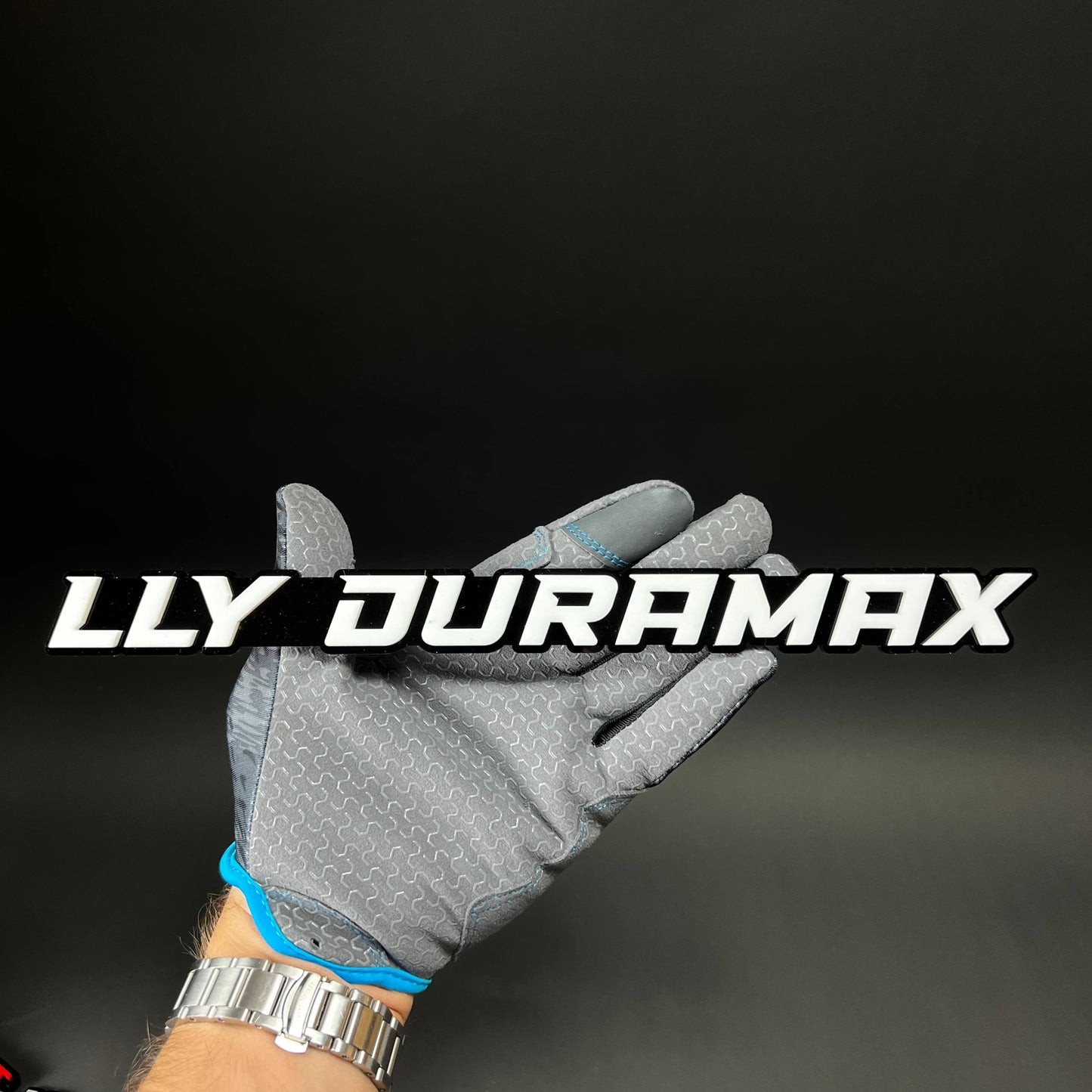 1PC LLY DURAMAX 3D Acrylic Badge - Car Truck Emblem Fender Sticker