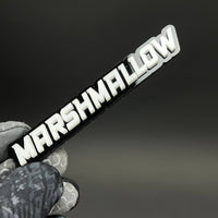 1PC MARSHMALLOW 3D Acrylic Badge - Car Truck Emblem Fender Sticker