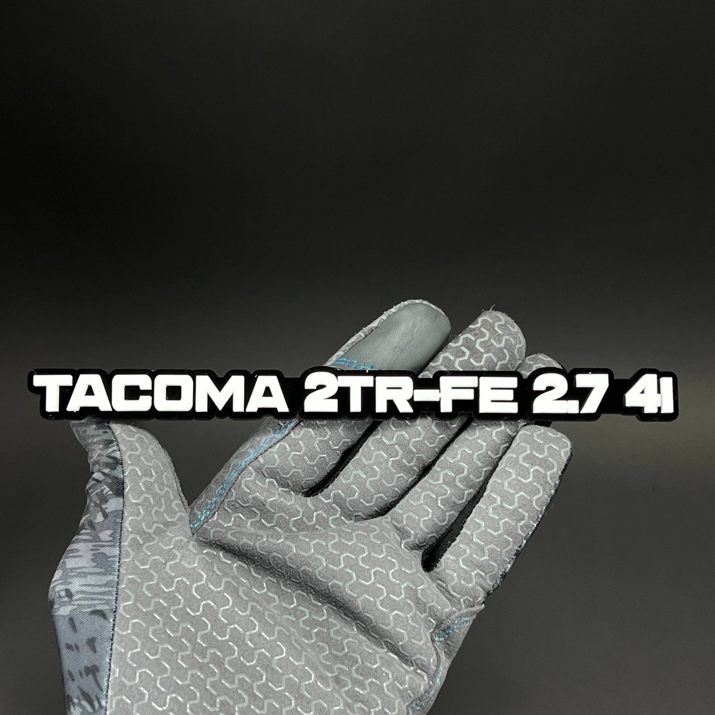 1PC TACOMA 2TR-FE 2.7 4I 3D Acrylic Badge - Car Truck Emblem Fender Sticker