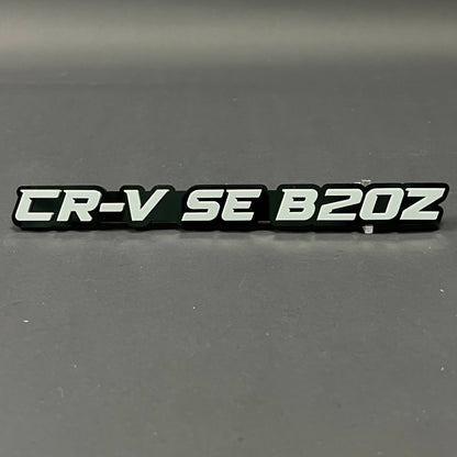1PC CR-V SE B20Z 3D Acrylic Badge - Car Truck Emblem Fender Sticker