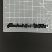 1PC Blacked Out Edition 3D Acrylic Badge - Car Truck Emblem Fender Sticker