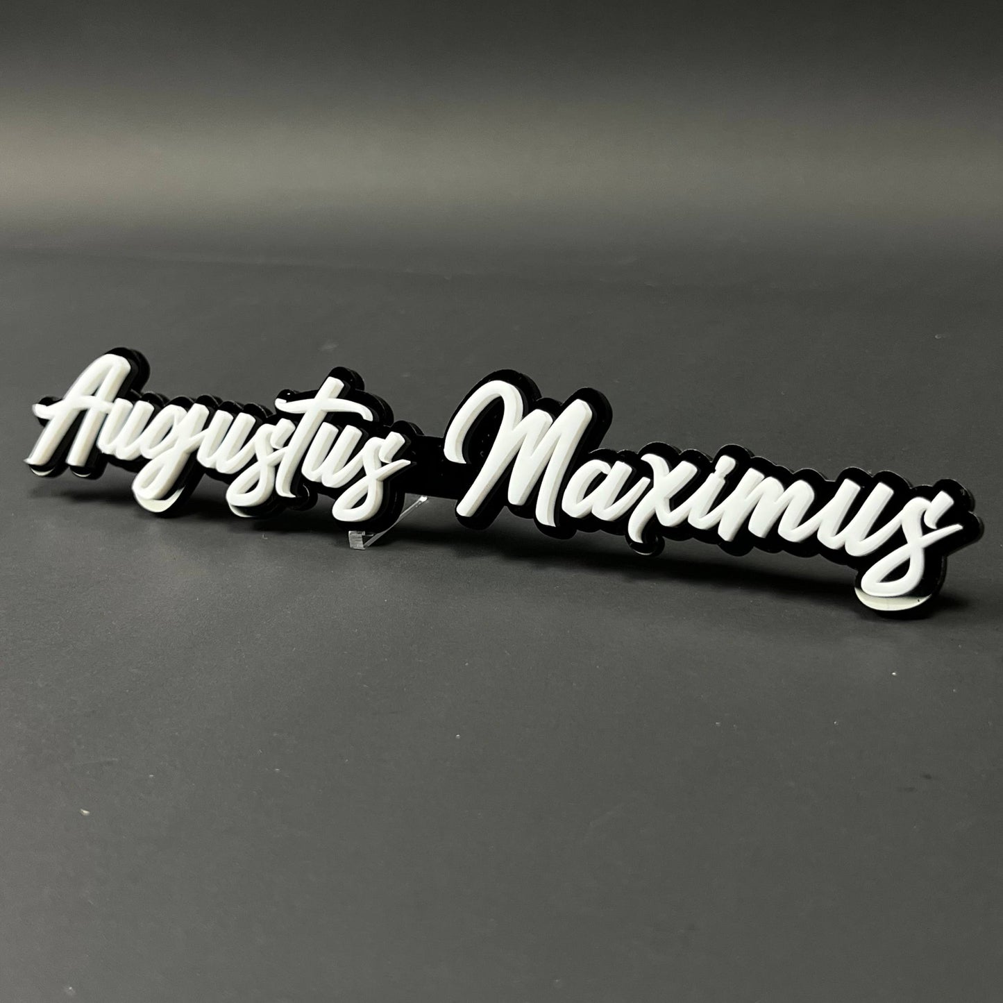 1PC Augustus Maximus 3D Acrylic Badge - Car Truck Emblem Fender Sticker