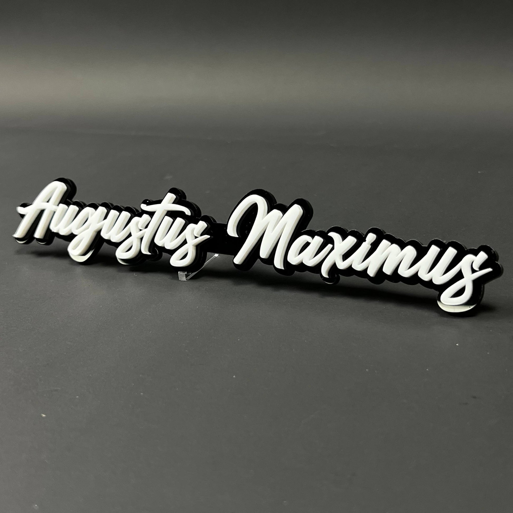 1PC Augustus Maximus 3D Acrylic Badge - Car Truck Emblem Fender Sticker