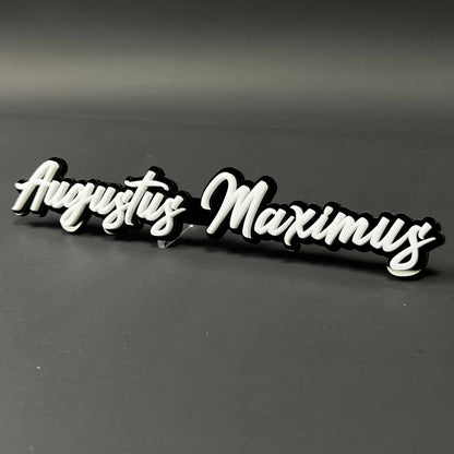 1PC Augustus Maximus 3D Acrylic Badge - Car Truck Emblem Fender Sticker