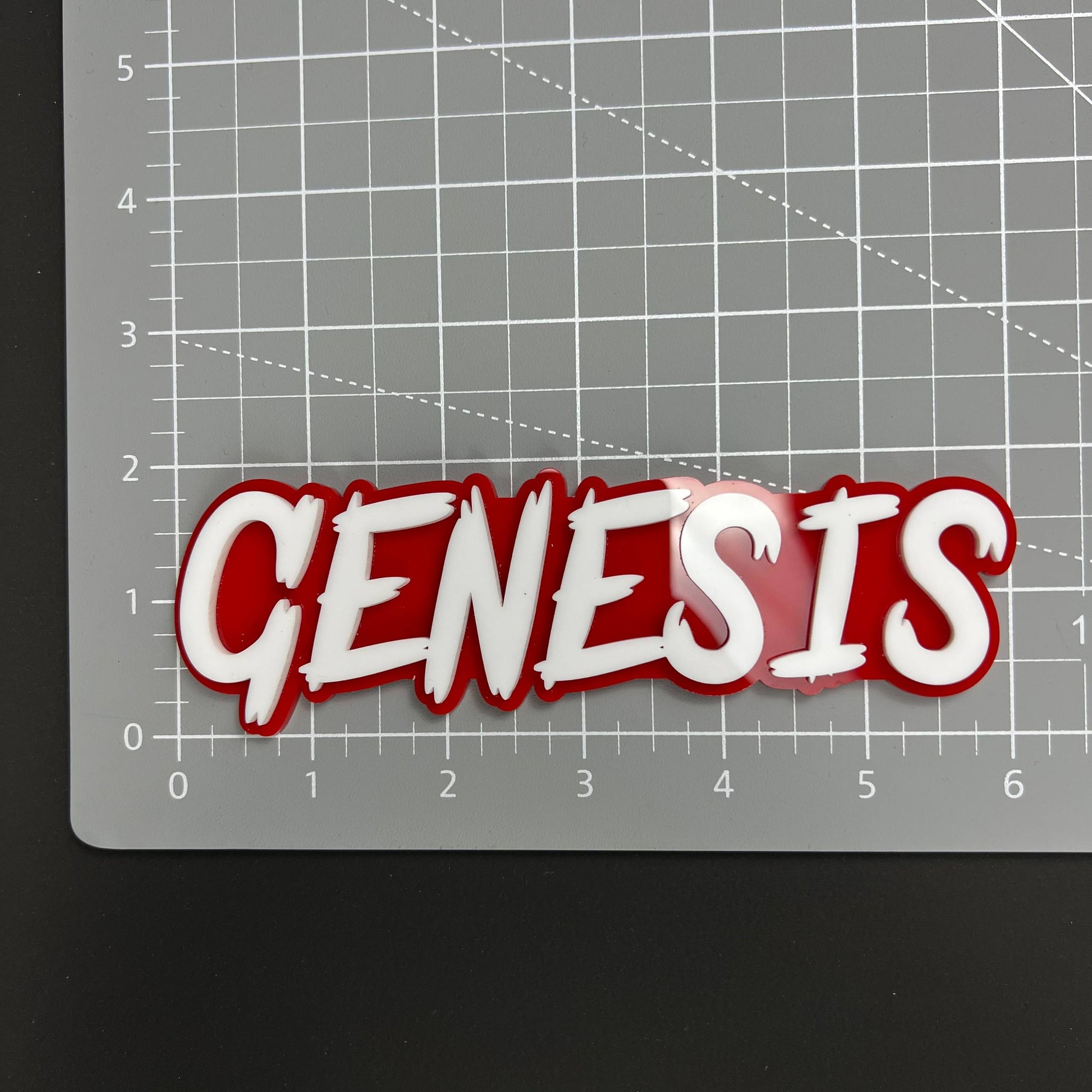 1PC GENESIS 3D Acrylic Badge - Car Truck Emblem Fender Tailgate Trunk Sticker