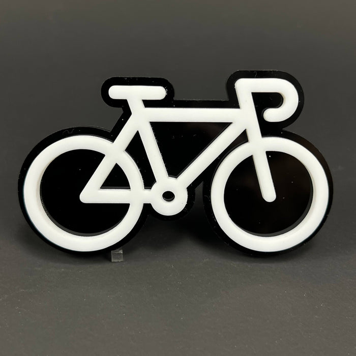 1PC Bicycle 3D Acrylic Badge - Car Truck Emblem Fender Tailgate Trunk Sticker