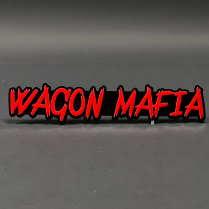1PC WAGON MAFIA 3D Acrylic Badge - Car Truck Emblem Fender Sticker