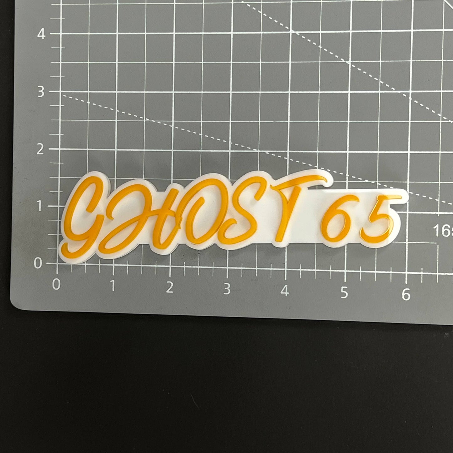 1PC GHOST 65 3D Acrylic Badge - Car Truck Emblem Fender Tailgate Trunk Sticker