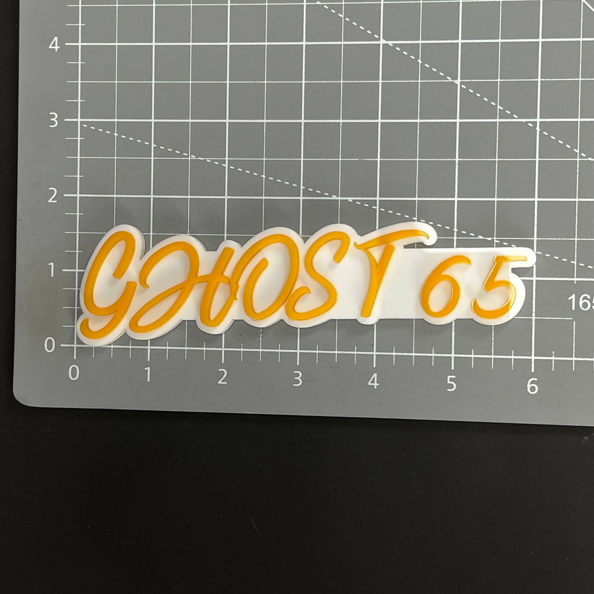 1PC GHOST 65 3D Acrylic Badge - Car Truck Emblem Fender Tailgate Trunk Sticker