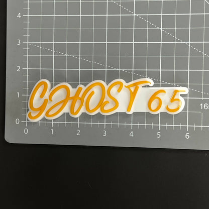 1PC GHOST 65 3D Acrylic Badge - Car Truck Emblem Fender Tailgate Trunk Sticker