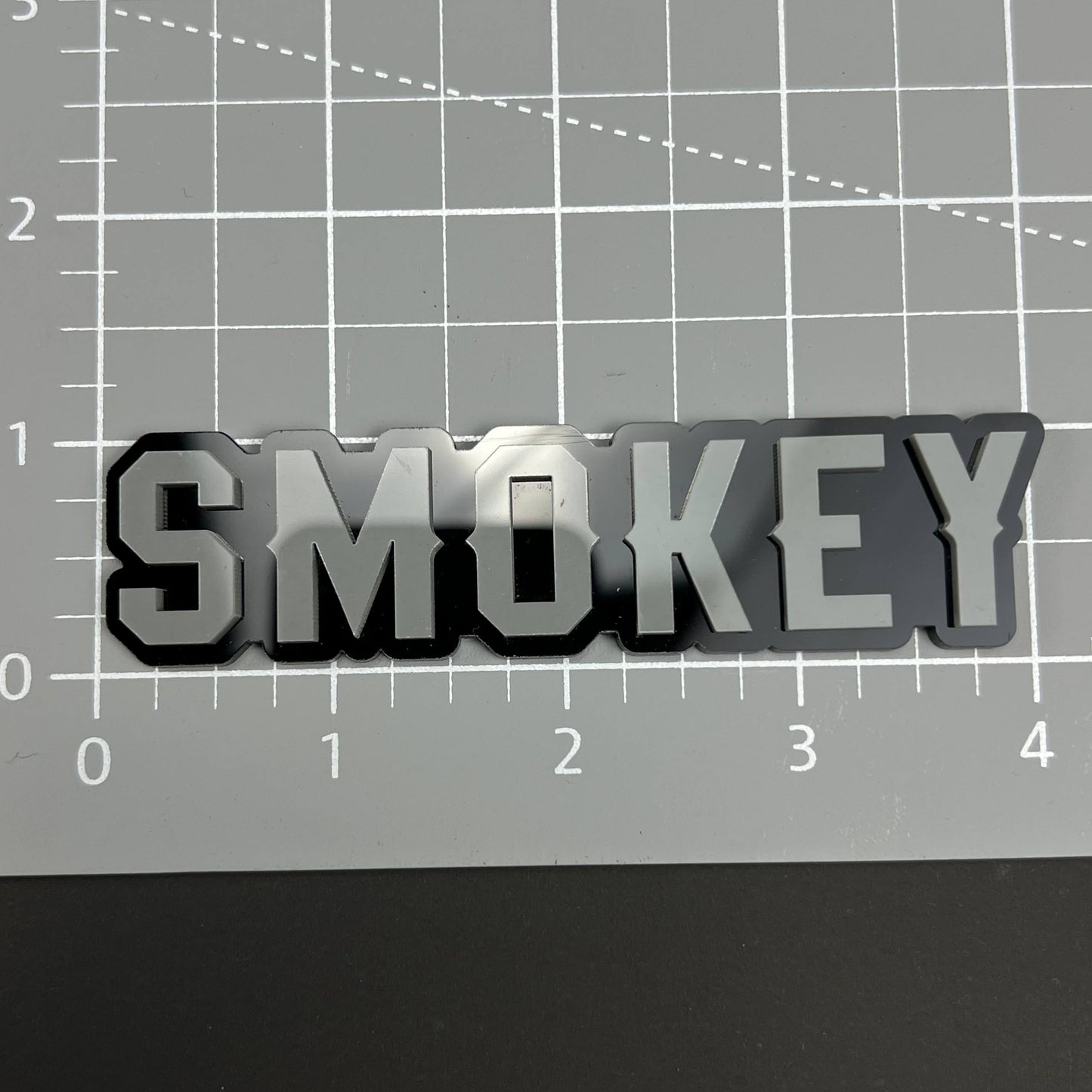 1PC SMOKEY 3D Acrylic Badge - Car Truck Emblem Fender Tailgate Trunk Sticker