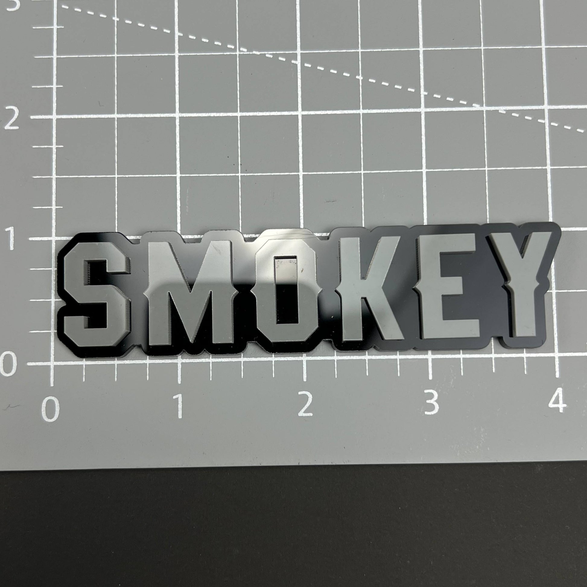 1PC SMOKEY 3D Acrylic Badge - Car Truck Emblem Fender Tailgate Trunk Sticker