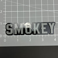 1PC SMOKEY 3D Acrylic Badge - Car Truck Emblem Fender Tailgate Trunk Sticker