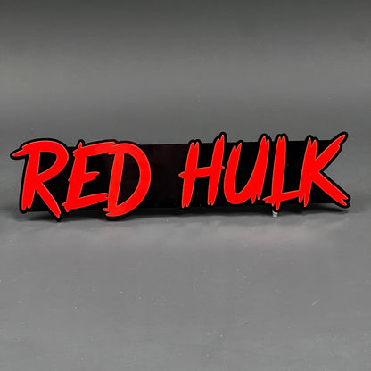 1PC RED HULK 3D Acrylic Badge - Car Truck Emblem Fender Tailgate Trunk Sticker