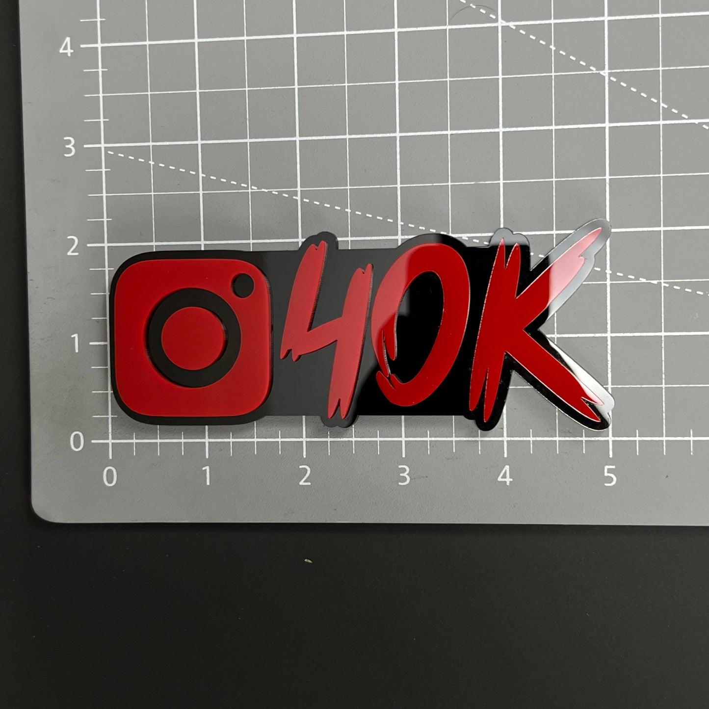1PC 40K 3D Acrylic Badge - Car Truck Emblem Fender Tailgate Trunk Sticker