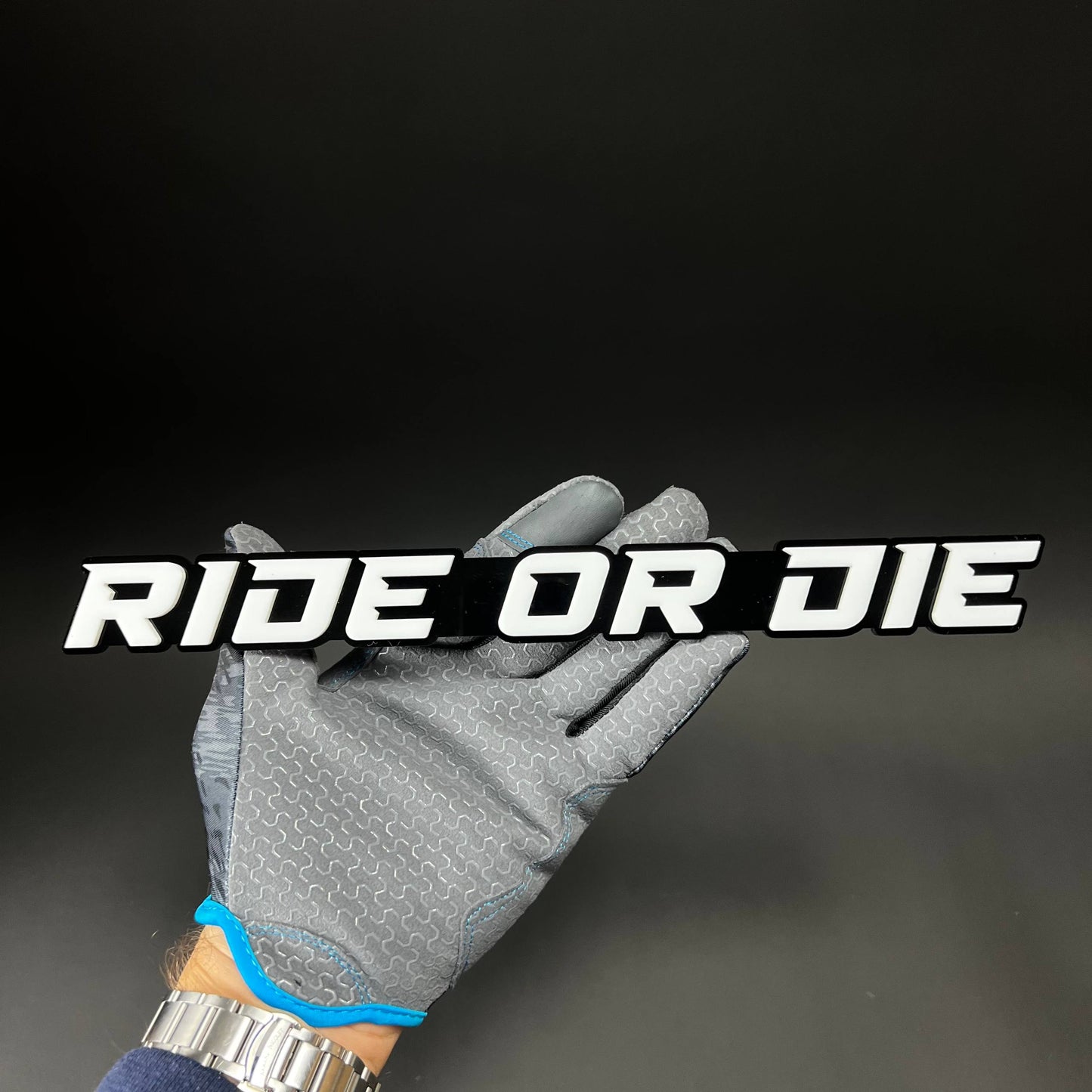 1PC RIDE OR DIE 3D Acrylic Badge - Car Truck Emblem Fender Sticker