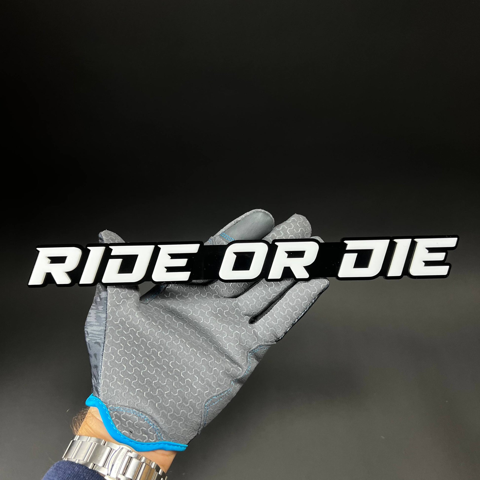 1PC RIDE OR DIE 3D Acrylic Badge - Car Truck Emblem Fender Sticker