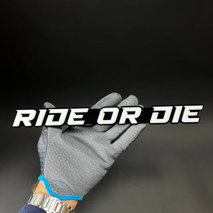 1PC RIDE OR DIE 3D Acrylic Badge - Car Truck Emblem Fender Sticker