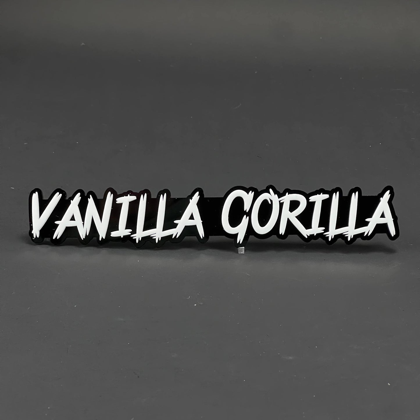 1PC VANILLA GORILLA 3D Acrylic Badge - Car Truck Emblem Fender Sticker