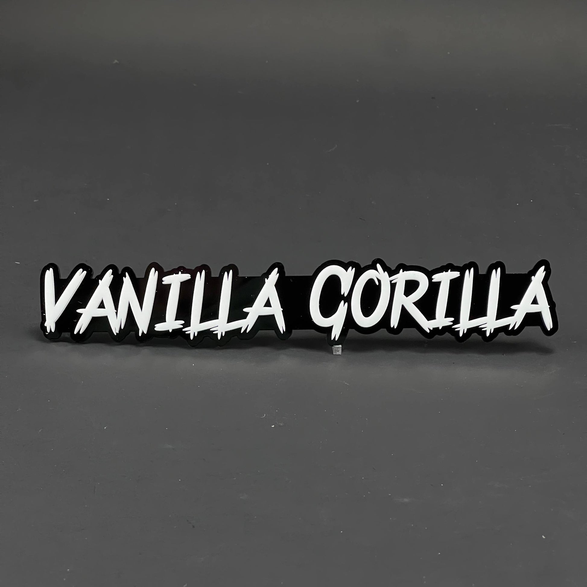 1PC VANILLA GORILLA 3D Acrylic Badge - Car Truck Emblem Fender Sticker