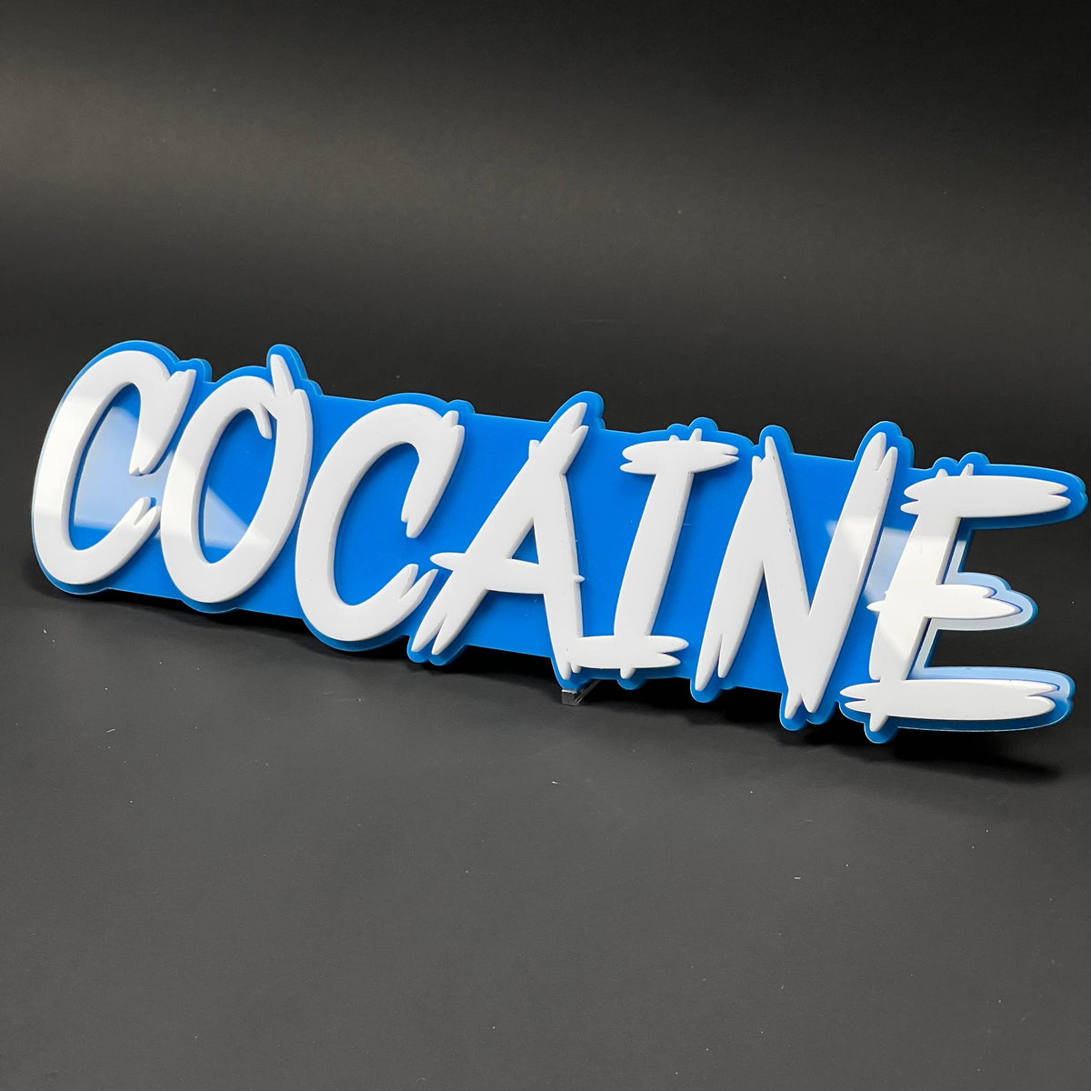 1PC COCAINE 3D Acrylic Badge - Car Truck Emblem Fender Tailgate Trunk Sticker