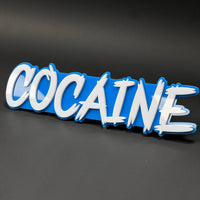 1PC COCAINE 3D Acrylic Badge - Car Truck Emblem Fender Tailgate Trunk Sticker