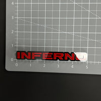 1PC INFERNO 3D Acrylic Badge - Car Truck Emblem Fender Tailgate Trunk Sticker