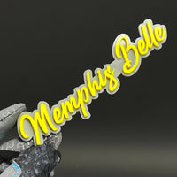 1PC Memphis Belle 3D Acrylic Badge - Car Truck Emblem Fender Sticker