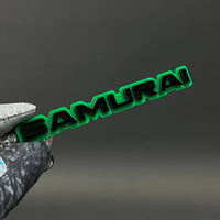 1PC SAMURAI 3D Acrylic Badge - Car Truck Emblem Fender Tailgate Trunk Sticker