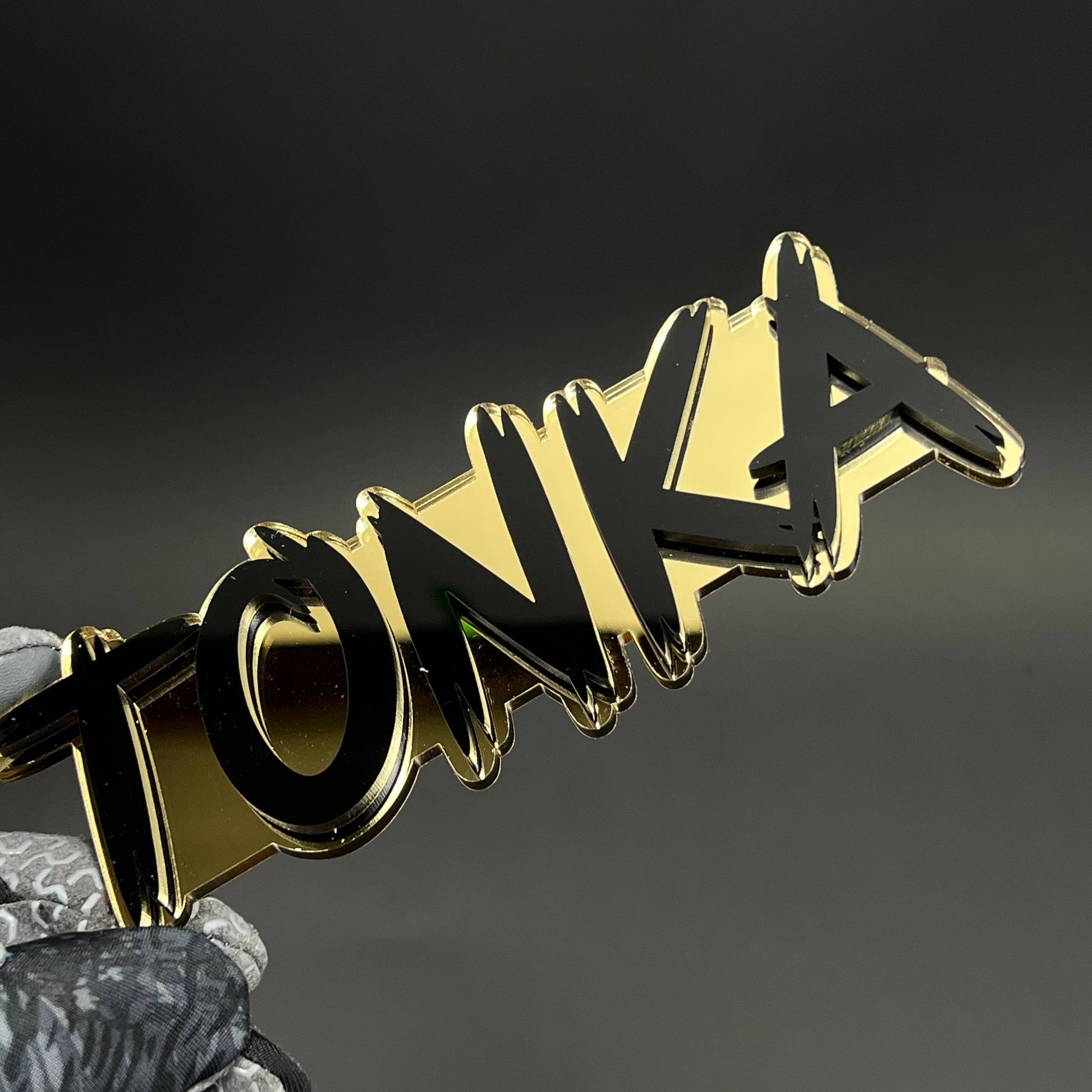 1PC TONKA 3D Acrylic Badge - Car Truck Emblem Fender Tailgate Trunk Sticker