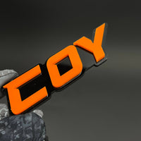 1PC COY 3D Acrylic Badge - Car Truck Emblem Fender Tailgate Trunk Sticker