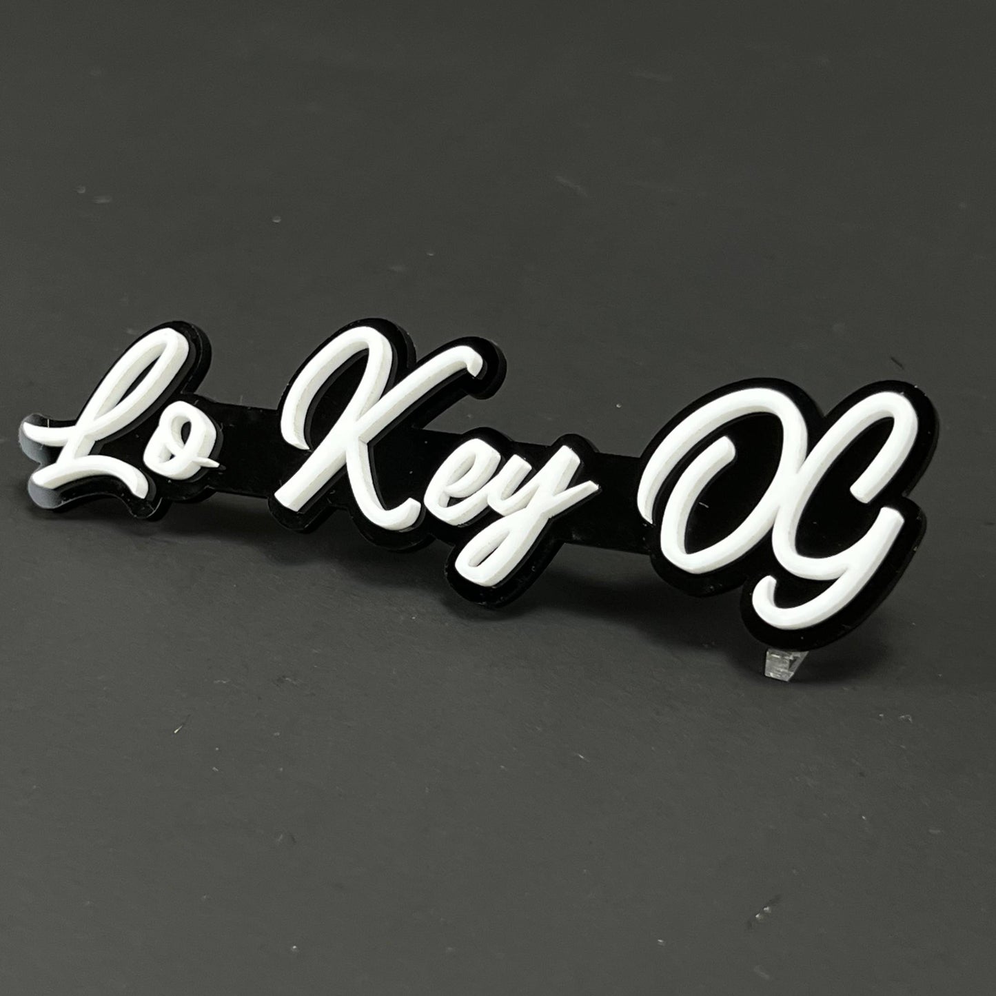 1PC Lo Key OG 3D Acrylic Badge - Car Truck Emblem Fender Tailgate Trunk Sticker