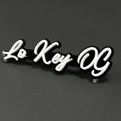 1PC Lo Key OG 3D Acrylic Badge - Car Truck Emblem Fender Tailgate Trunk Sticker