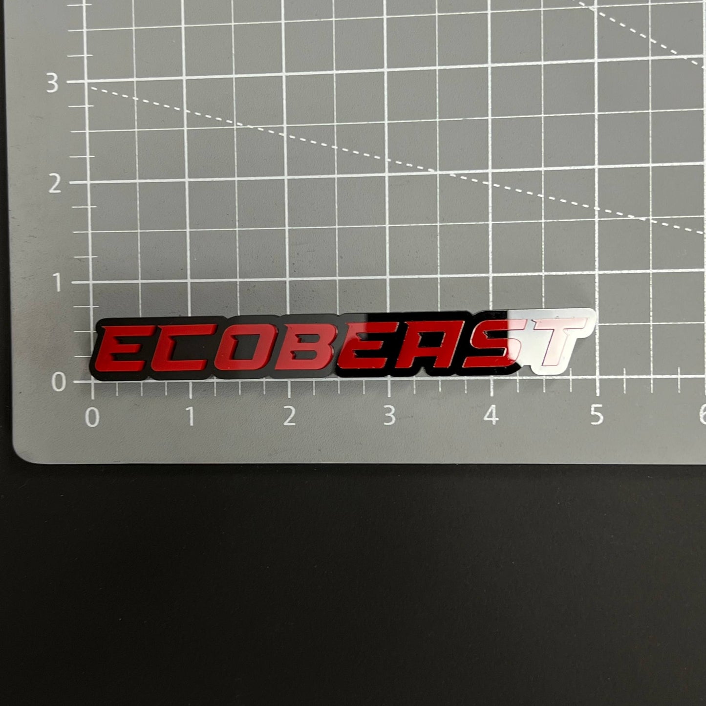 1PC ECOBEAST 3D Acrylic Badge - Car Truck Emblem Fender Tailgate Trunk Sticker