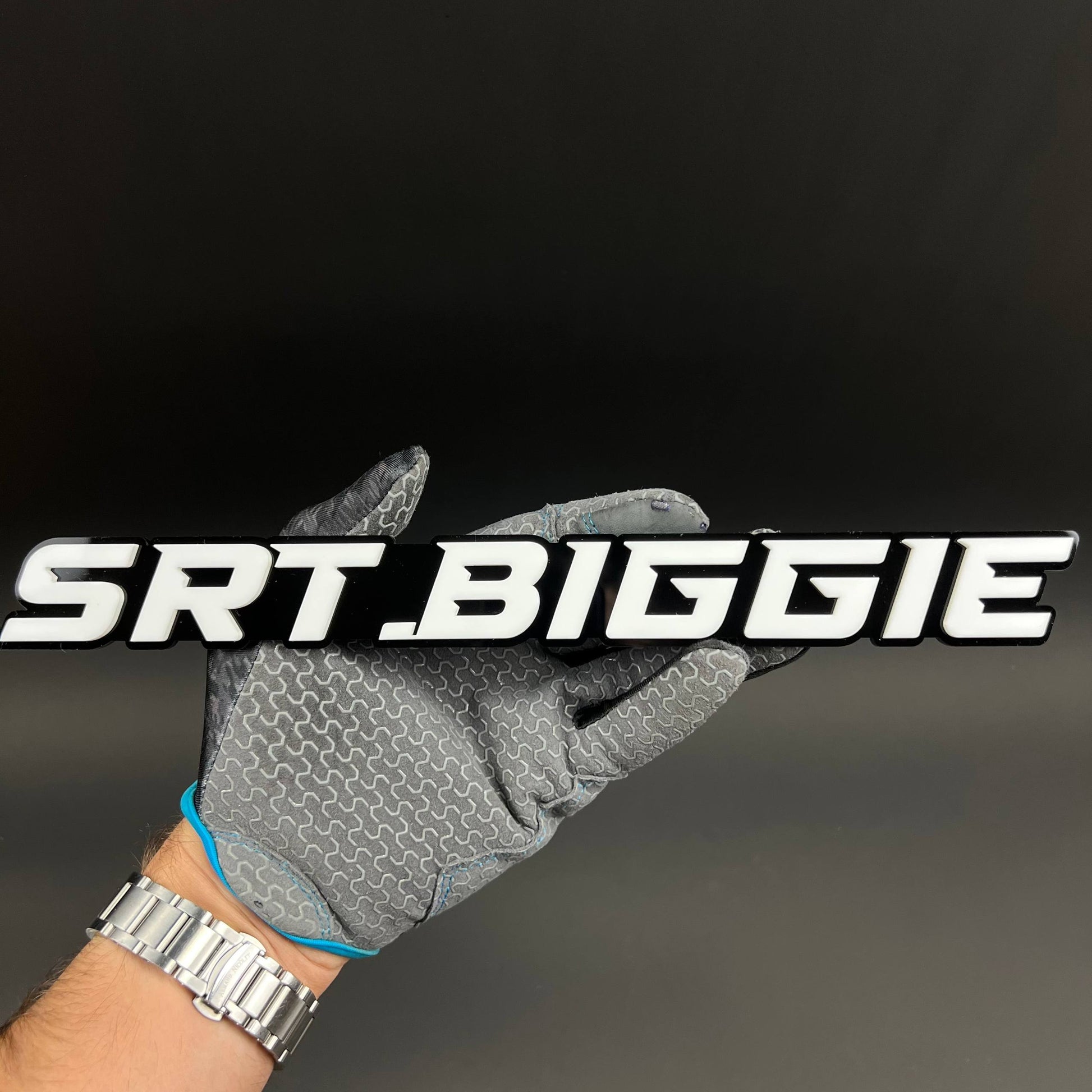 1PC SRT.BIGGIE 3D Acrylic Badge - Car Truck Emblem Fender Tailgate Trunk Sticker