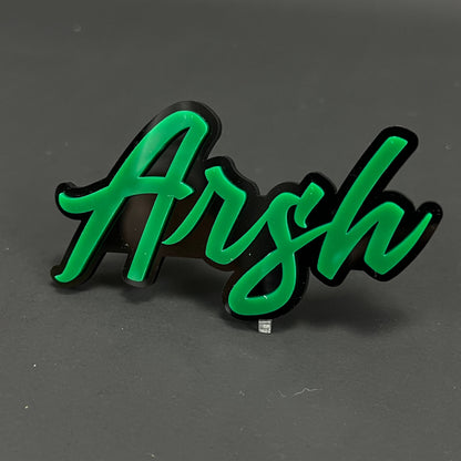 1PC Arsh 3D Acrylic Badge - Car Truck Emblem Fender Tailgate Trunk Sticker