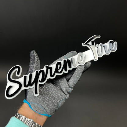1PC Supreme Tire 3D Acrylic Badge - Car Truck Emblem Fender Sticker