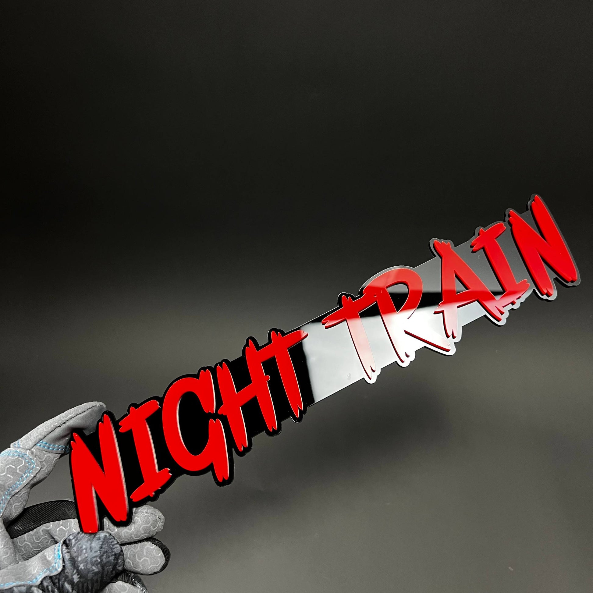 1PC NIGHT TRAIN 3D Acrylic Badge - Car Truck Emblem Fender Sticker