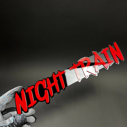 1PC NIGHT TRAIN 3D Acrylic Badge - Car Truck Emblem Fender Sticker