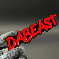 1PC DABEAST 3D Acrylic Badge - Car Truck Emblem Fender Tailgate Trunk Sticker
