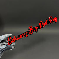 1PC Scheier's Big Red Rig 3D Acrylic Badge - Car Truck Emblem Fender Sticker
