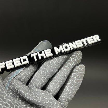 1PC FEED THE MONSTER 3D Acrylic Badge - Car Truck Emblem Fender Sticker