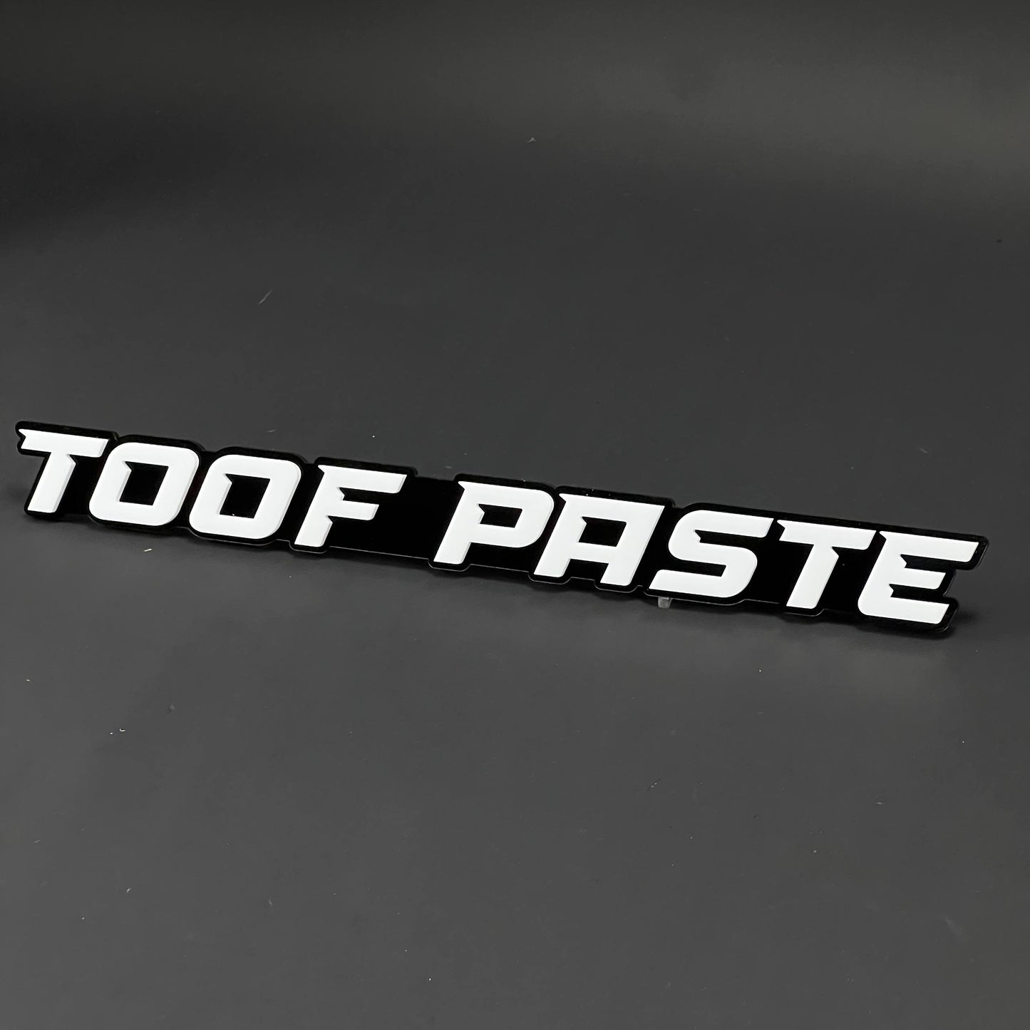 1PC TOOF PASTE 3D Acrylic Badge - Car Truck Emblem Fender Tailgate Trunk Sticker