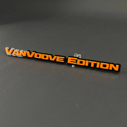 1PC VanVoove Edition 3D Acrylic Badge - Car Truck Emblem Fender Sticker