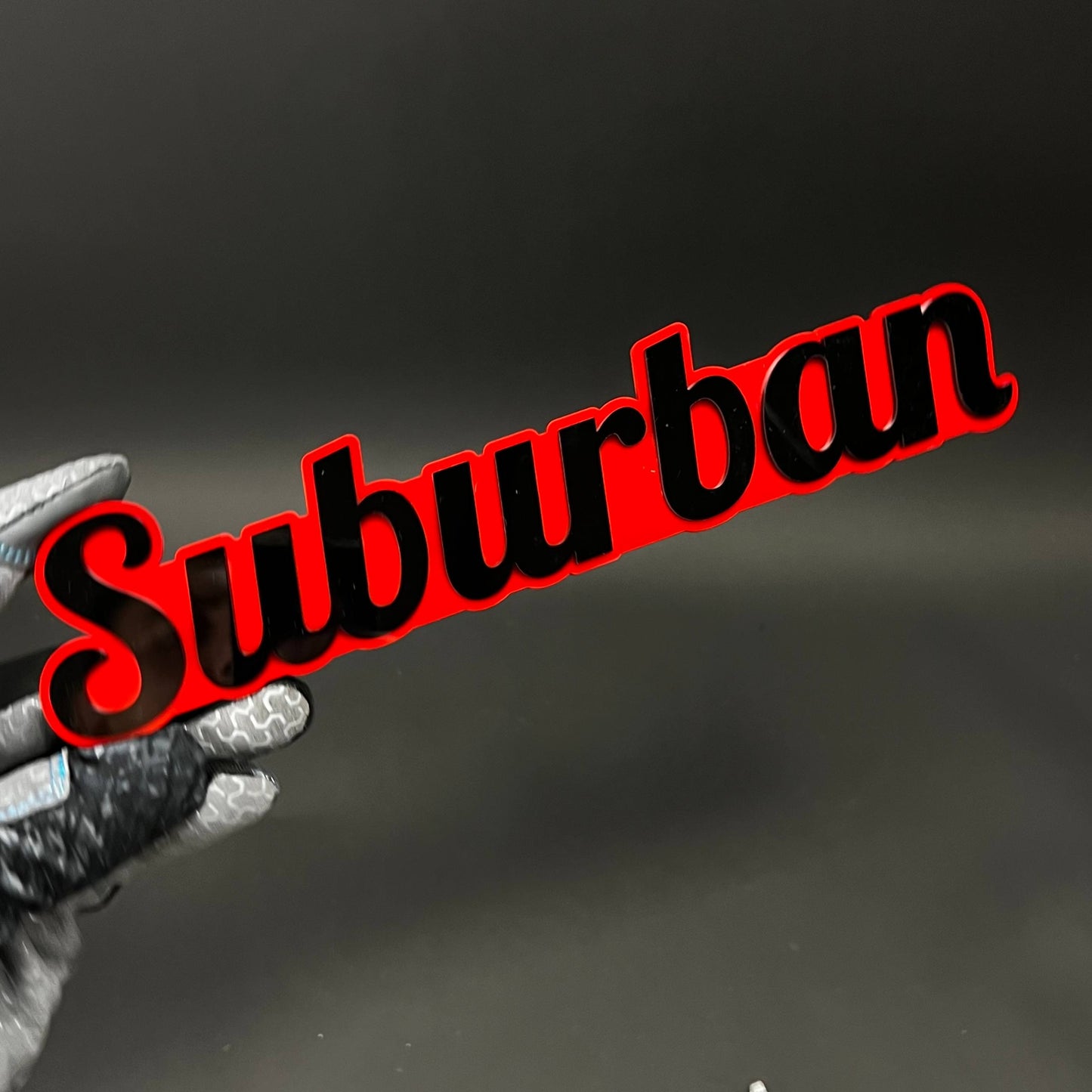 1PC Suburban 3D Acrylic Badge - Car Truck Emblem Fender Tailgate Trunk Sticker
