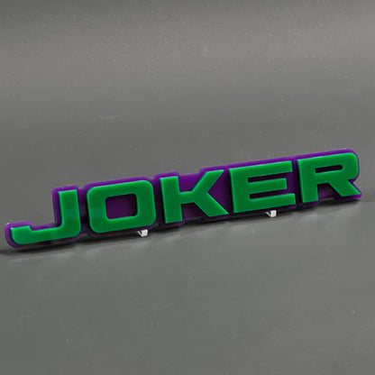 Joker 3D Acrylic Badge - Car Truck Emblem Fender Tailgate Trunk Sticker